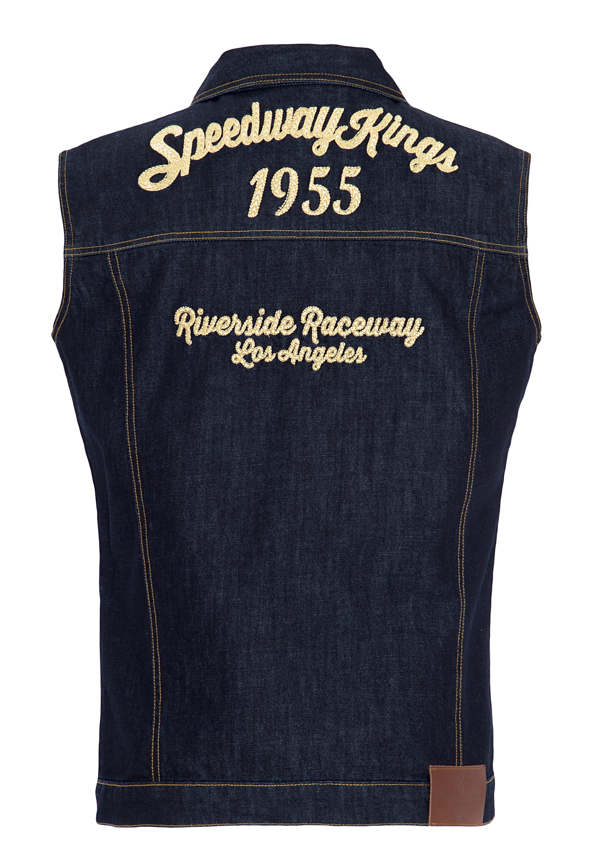 King Kerosin Jeansweste - Speedway Kings L King Kerosin Jeansweste - Speedway Kings L