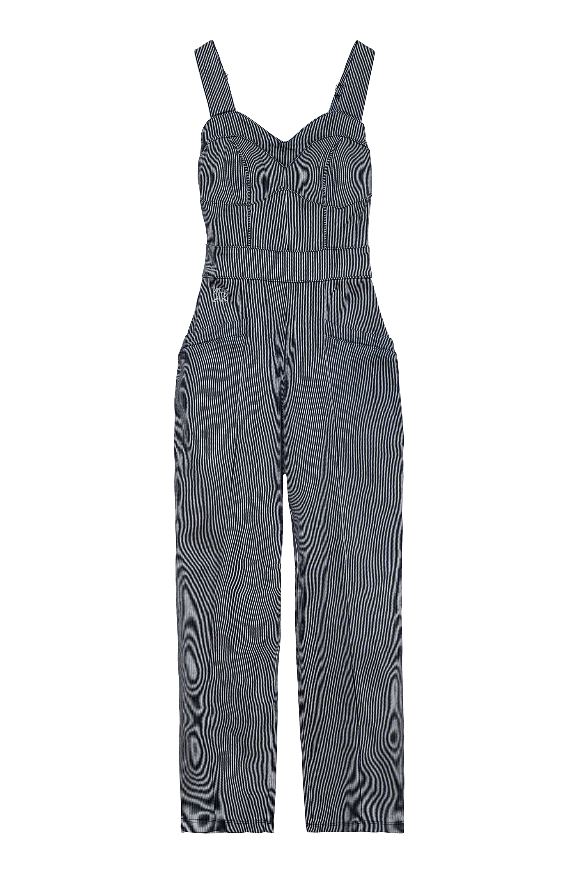 Queen Kerosin Dungaree Jumpsuit im Vintage Look 29/34