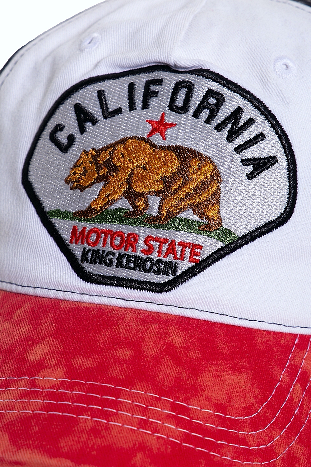 King Kerosin Baseball Cap im Destroyed-Look - California